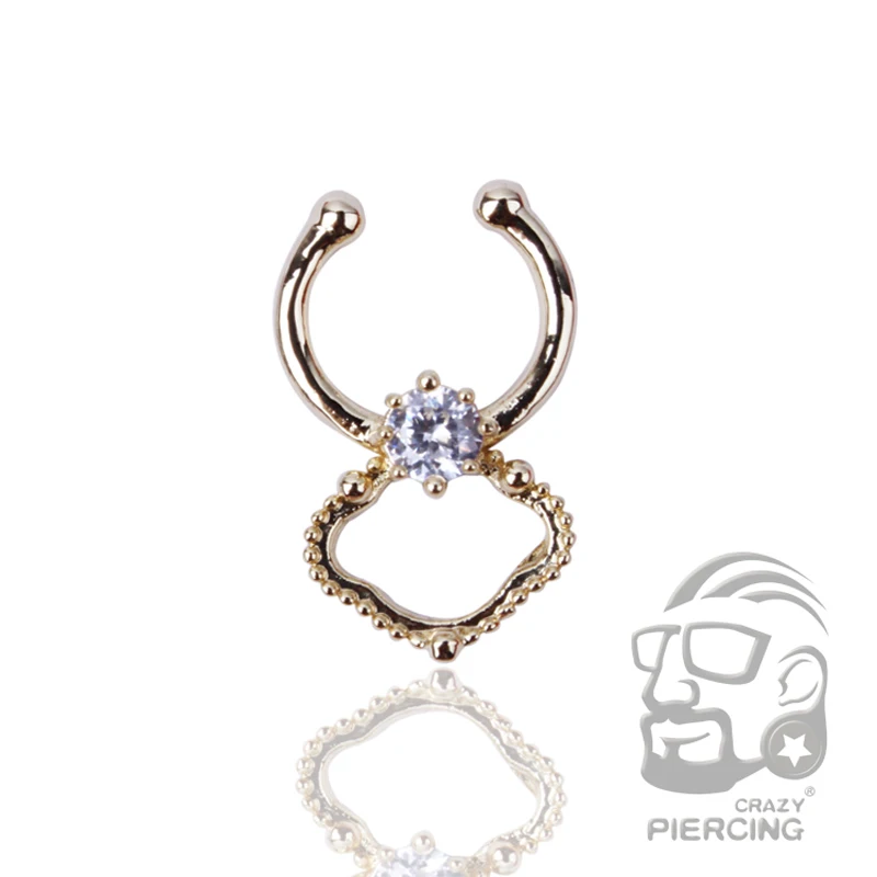 Кольцо для носа золотого/серебряного цвета ювелирный пирсинг тела | Украшения и