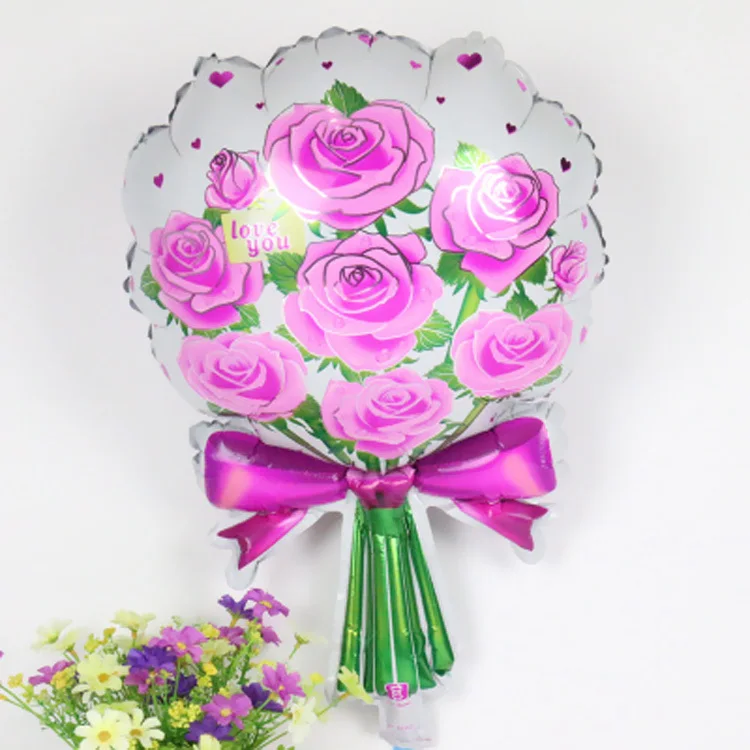 41*64 см роза цветок алюминиевые шары день рождения Декор шары|balloons birthday|balloon