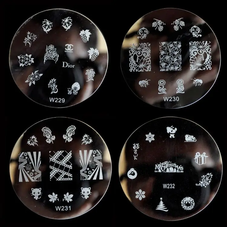 Штамповка для ногтей штамповка изображения пластины наконечник DIY Дизайн шаблон