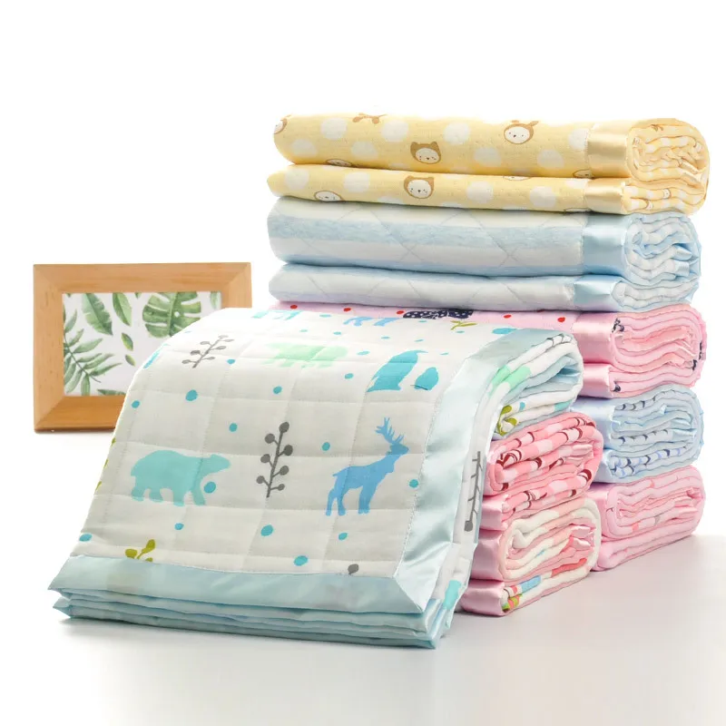100% хлопок муслиновое детское одеяло для новорожденных пеленание супер удобные