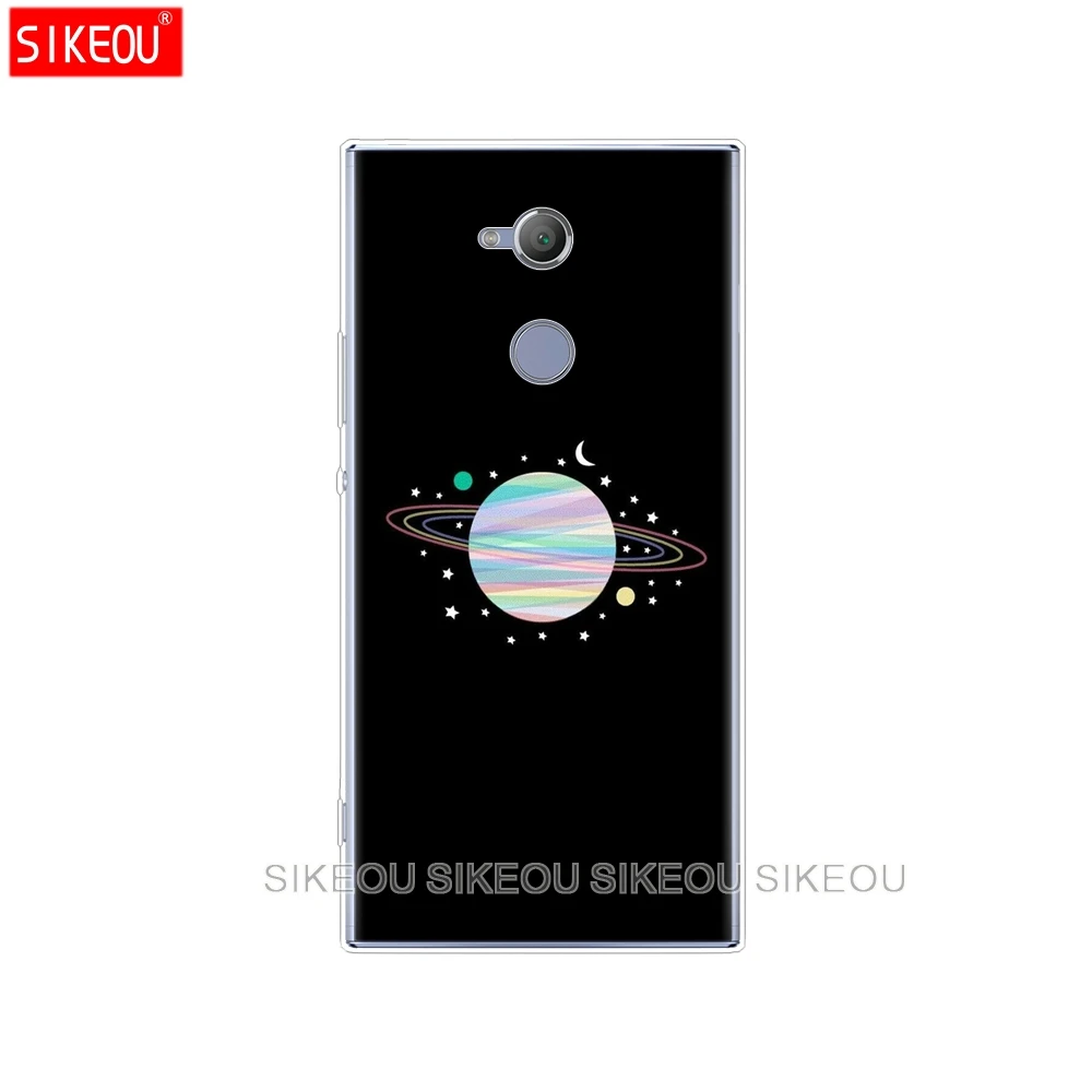 Силиконовый чехол для телефона sony xperia XA1 XA2 ULTRA PLUS L1 L2 XZ1 XZ2 compact XZ PREMIUM space earth