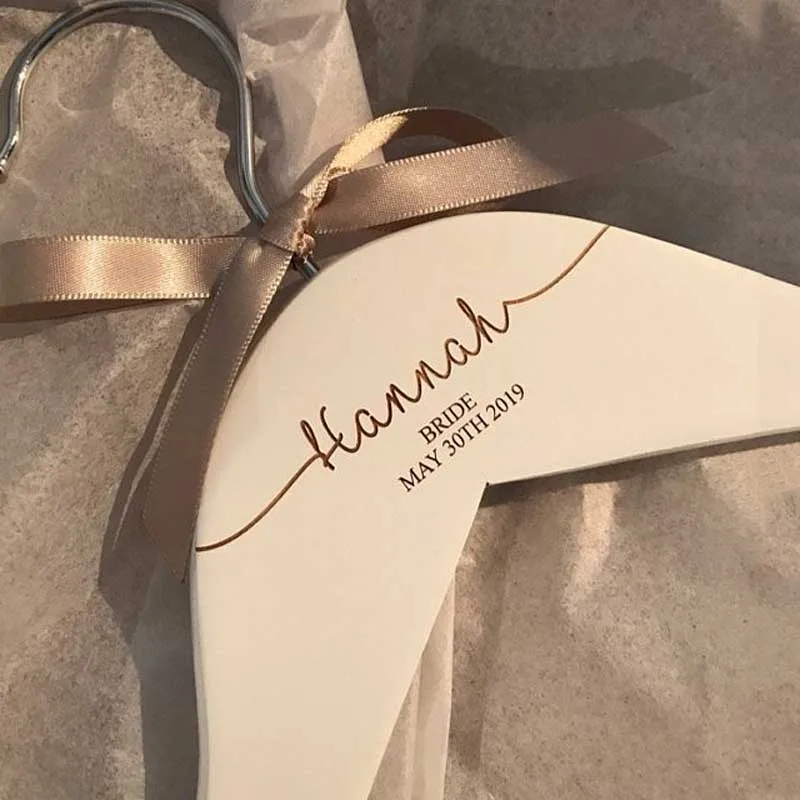 Персональный гравированный платье вешалки Для свадебной вечеринки свадебные