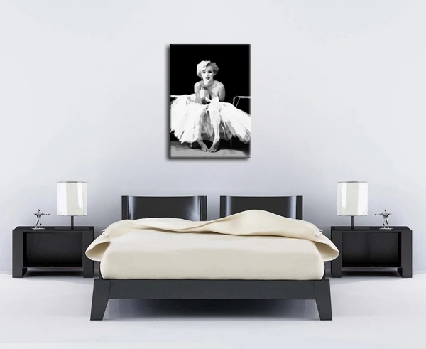 Белое платье Мэрилин Монро картинки для гостиной украшение высокое качество