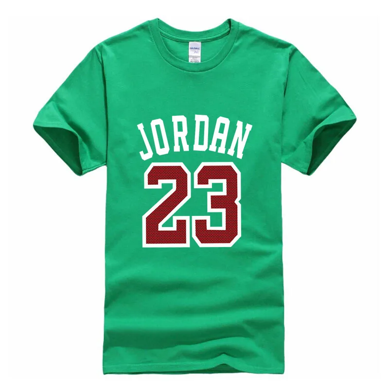 Лидер продаж Jordan 23 Футболка Лето 2017 г. Повседневное уличная 100% хлопок свободные