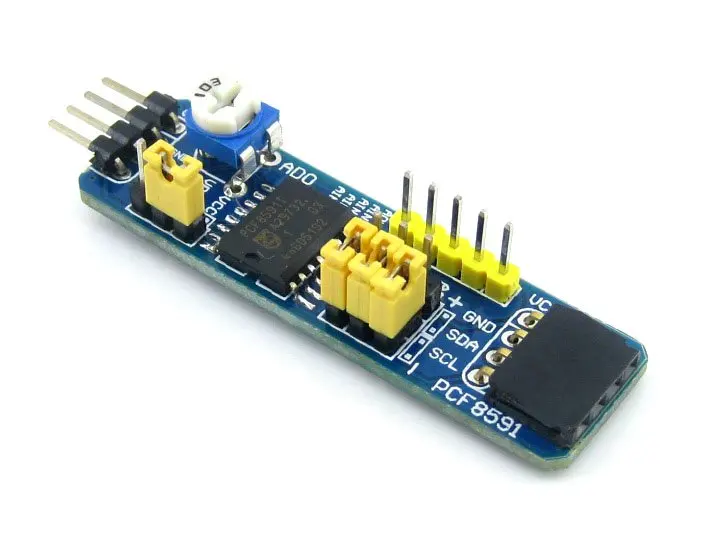 PCF8591 AD DA Board Module 8-bit A/D D/A Converter with I2C Connector Adjustable Resistor Analog Input /Output | Компьютеры и офис