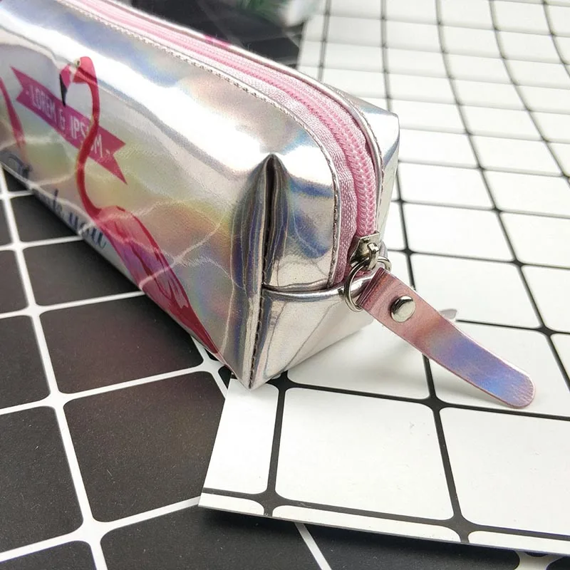 Новый красивый карандаш Kawaii Laser Pencilcase школьные принадлежности для ручек пенал