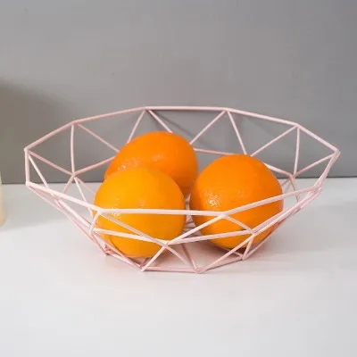Zakka креативная железная корзина для фруктов тарелка фруктовых закусок миска