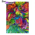 Алмазная живопись с красочными абстрактными полосками Ever Instant, полная выкладка, украшение для стен, вышивка крестиком, алмазная вышивка ASF1710