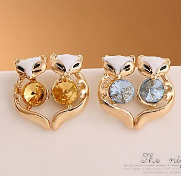 Прекрасный Модный корейский Уникальный cyстразы Glaze E2308|earrings opal|earrings articlesearings wholesale