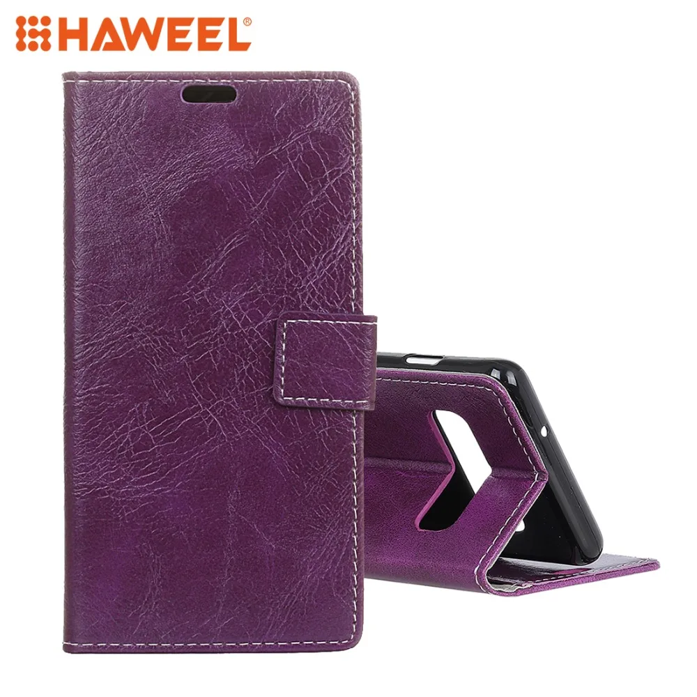 

HAWEEL For Samsung Galaxy S10 Case Retro Crazy Horse Texture Horizontal Flip Leather Case With Holder & Card Slots & Photo Frame