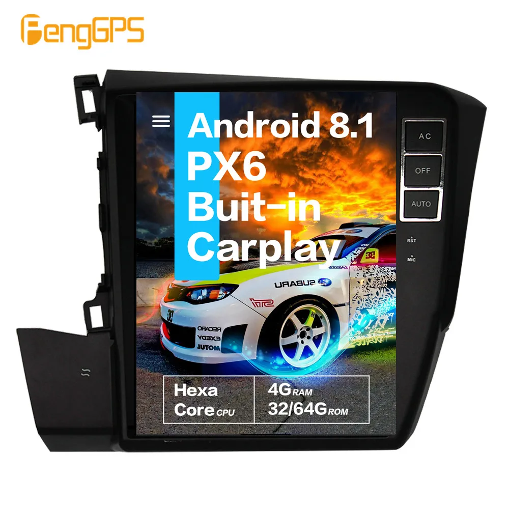 Автомобильный мультимедийный плеер для Honda Civic 2012 2016 Android Радио авторадио аудио