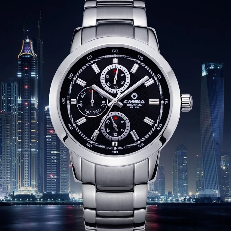 Для мужчин Бизнес часы Элитный бренд платье для отдыха 2017 Топ Мода кварцевые