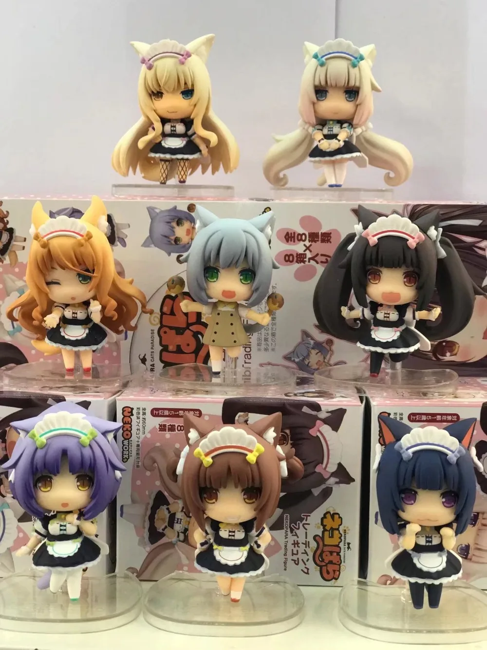 Аниме фигурки Nekopara шоколад ПВХ экшн-фигурки ваниль азуки кокос мини-фигурка