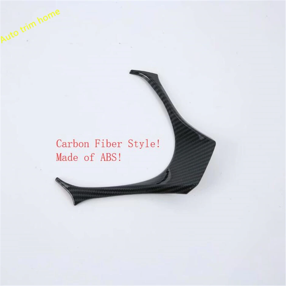 

Lapetus Steering Wheel U Strip Cover Trim 1 Pcs Fit For Toyota C-HR CHR 2016 - 2021 ABS Carbon Fiber Look Interior Kit