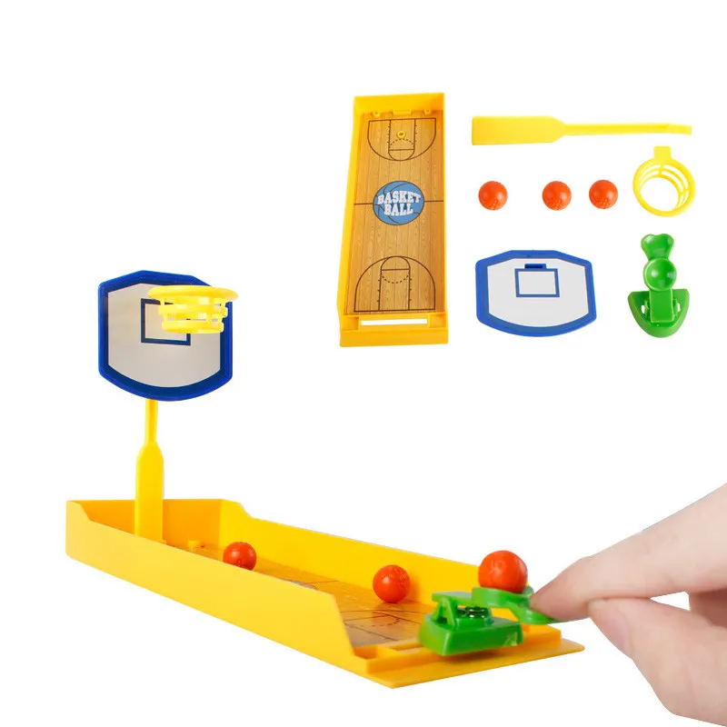 Креативный мини эжектор пальцев Настольный баскетбол футбол бить по мячу