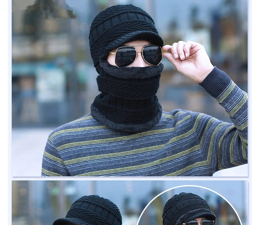 Новинка, Балаклава, зимняя, женская, мужская, Skullies, шерстяная, вязаная, Балаклава, шапка, маска ниндзя, теплый плюшевый Карманный головной убор, унисекс, снежная шапка