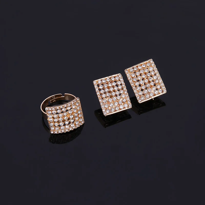 2018 модные высококачественные комплект ювелирных изделий в Дубае золотого цвета