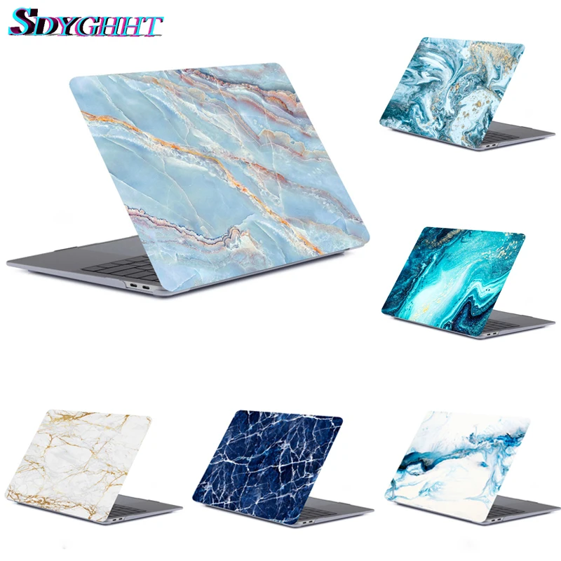 Жесткий чехол для ноутбука с мраморной текстурой MacBook Air 13 Pro Retina 11 12 3 15 4 Mac book New