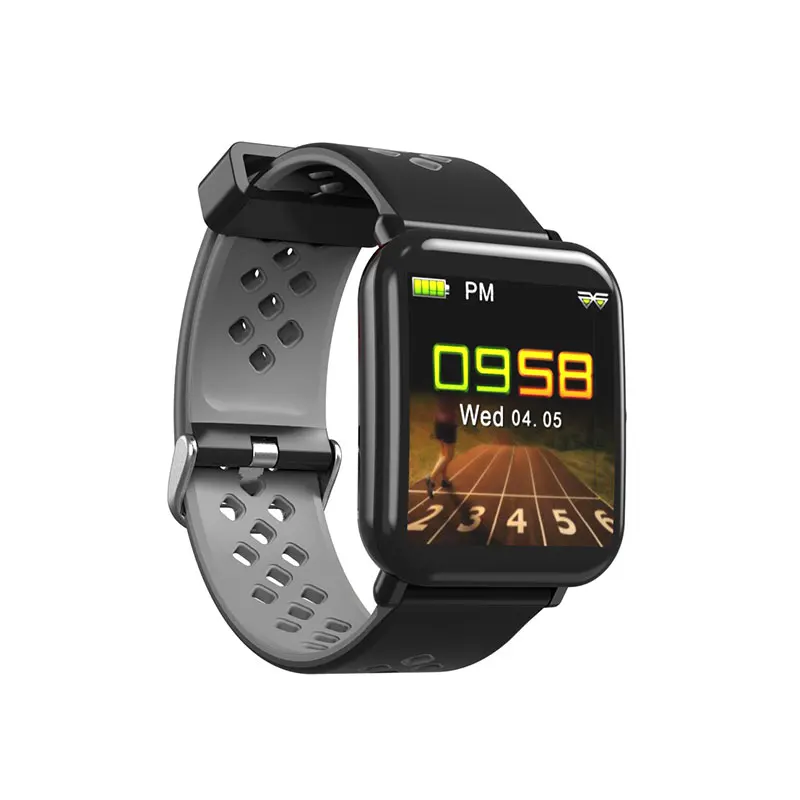 VERYFiTEK DM06 Смарт-часы монитор сердечного ритма IP68 Водонепроницаемый Фитнес-браслет для мужчин и женщин спортивные Смарт-часы для IOS Android - Цвет: Grey