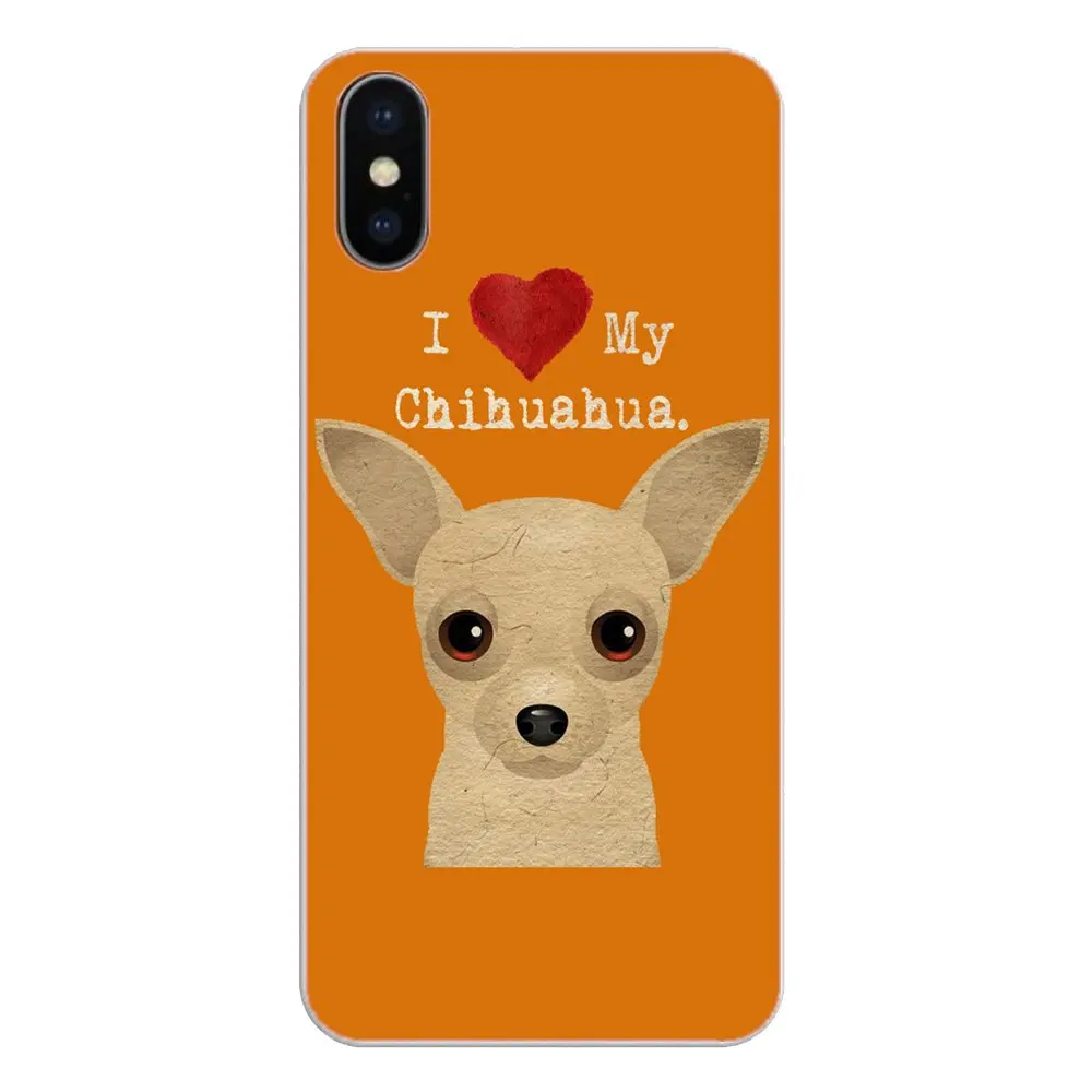 Силиконовый чехол для телефона Xiaomi Redmi 4X S2 3S Note 3 4 5 6 6A Por Pocophone F1 Mi Design I Love My Chihuahua Dog
