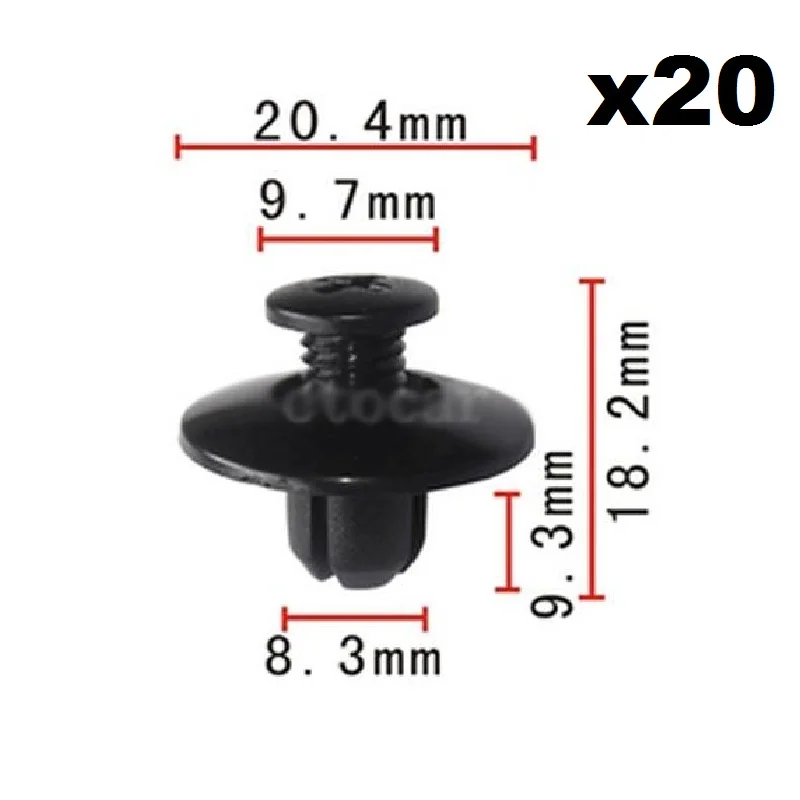 

20pcs OEM Nylon Retainer Clip Rivet For Honda For Mazda For Nissan 90675-SB3-003 63876-95596 FB01-56-964