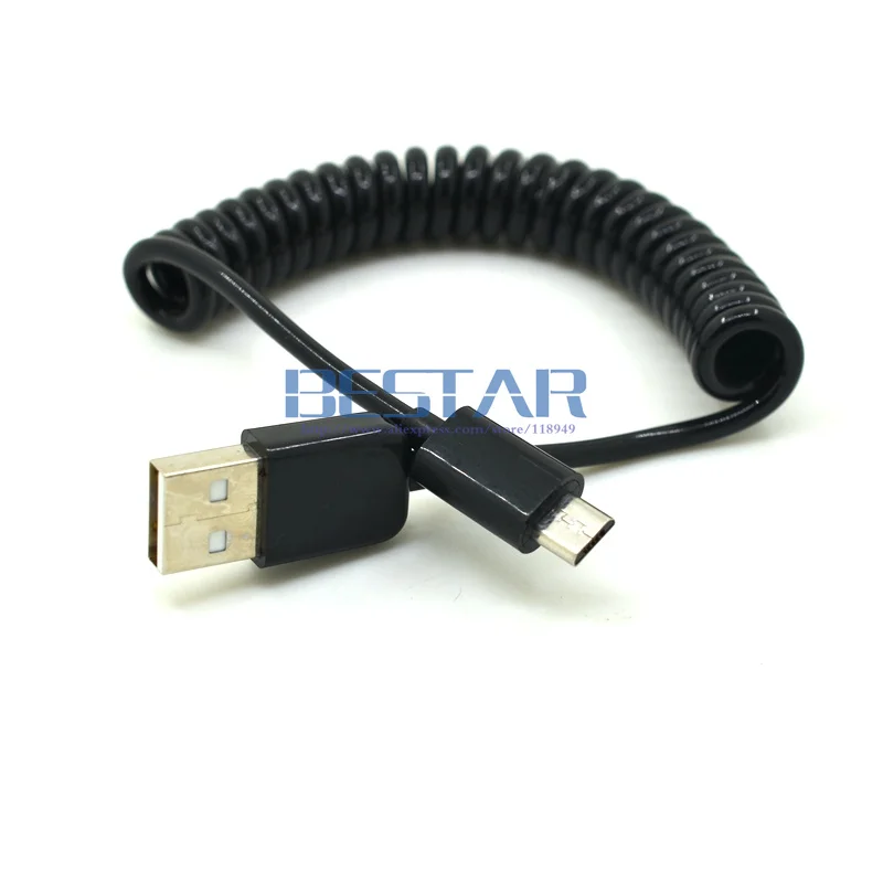 3 м/10 футов Выдвижной 90 градусов usb micro кабель для зарядки USB к Micro пружинный