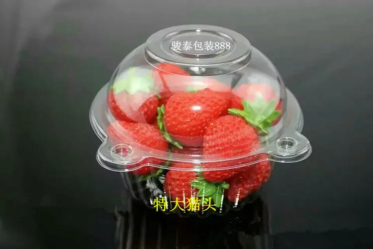 

Large size 100pcs Blister Pod Cake boxes fruit Muffin Dome Holder Clear Cupcake storage Muffin packaging Container Cups