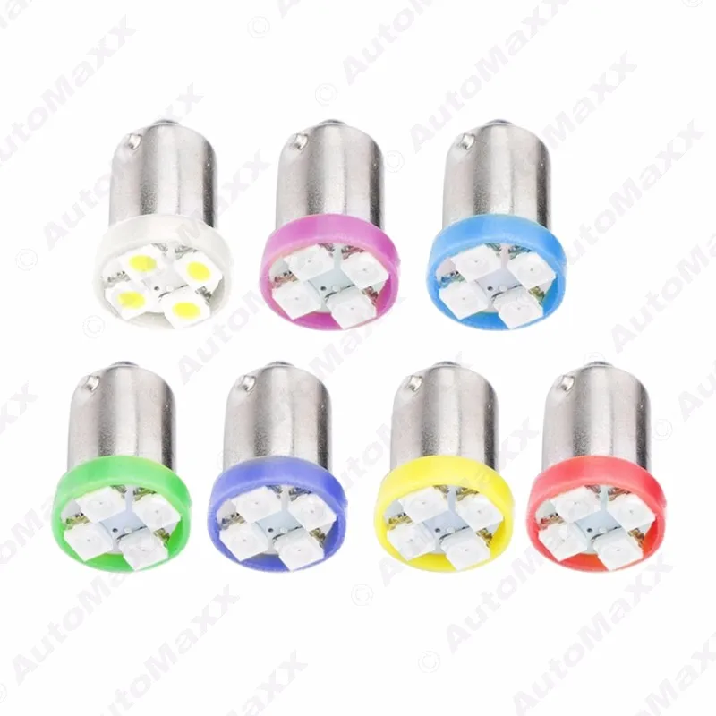Feeldo 10 шт. BA9S T4W 1895 3528 1210 4smd 4LED Автомобильные светодиодные Dashboard двери свет 12 В 7-Цвет# am2639