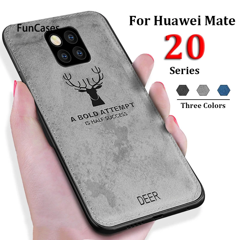 3D рельефный тканевый чехол для телефона с оленем huawei P Smart 2019 Mate20 P20 Lite Pro Honor 8X8 9 lite 10