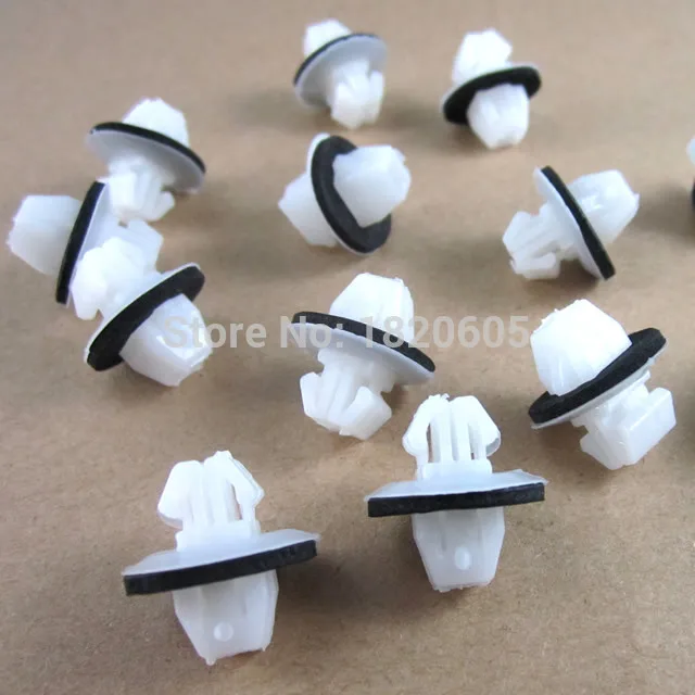 100x белые роликовые панели молдинговые зажимы с герметиком для Suzuki SX4 Grand Vitara 77553