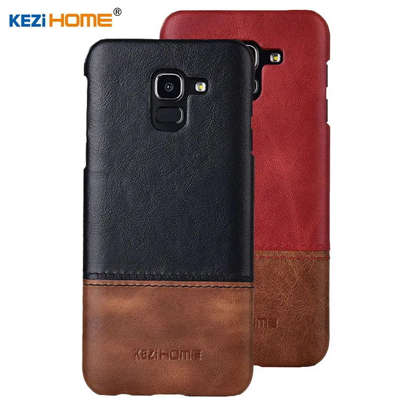Чехол для Samsung Galaxy J6 2018 KEZiHOME роскошный популярный цвет натуральная кожа жесткая