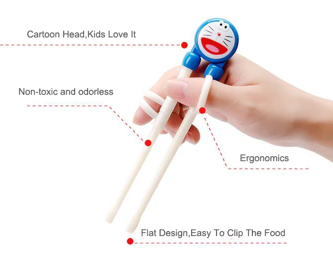5 шт. в розничной упаковке детские палочки для еды с рисунком лисы начинающих