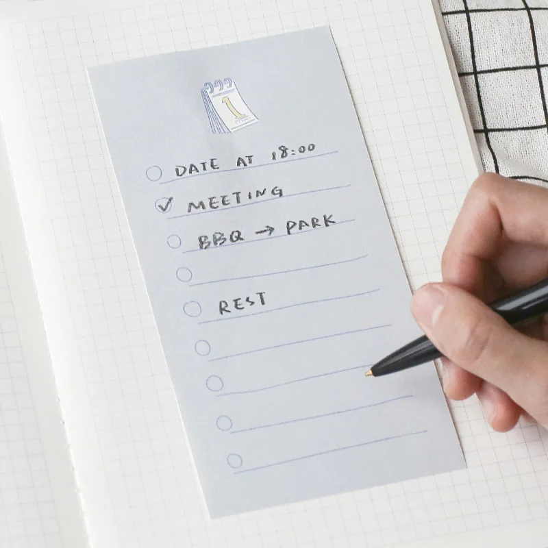 Красивая иллюстрация блокнот для заметок канцелярские принадлежности