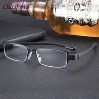 chashma men titanium prescription eyeglasses flexbie rubber arm top quality eyeglasses sports eyewear optical glasses male