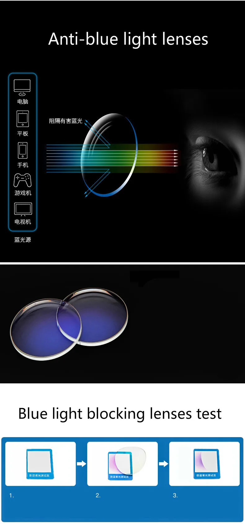 Brightzone Sport Curved TR-90 Anti-UV Anti-radiation Anti-Fatigue Blue Light Blocking Eye Glasses Digital Gamer Computer Goggle