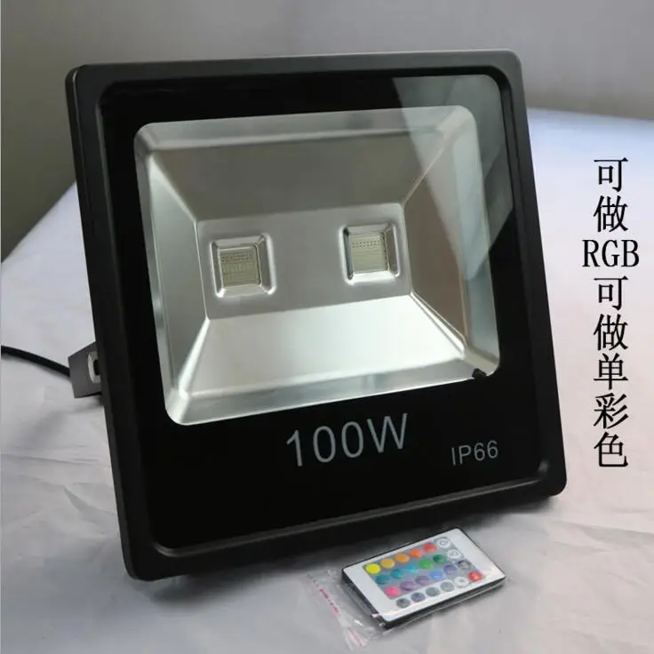 Оптовая продажа 5 шт./партия 100 Вт 150 200 RGB прожектор с дистанционным управлением 110