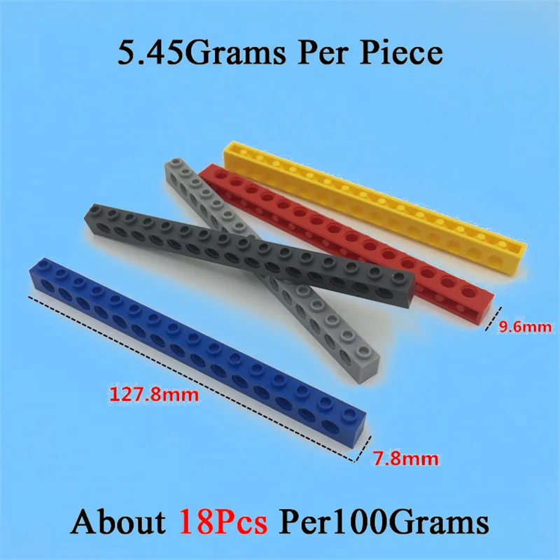 1X16 Mixed Colors 100 грамм характеристики Запчасти кирпича с отверстиями 10 размеров 5 цветов игрушка "сделай сам" для детей совместим с 6541 3700 3894 3702 2730 3895 - Цвет: 1X16 Mixed Colors