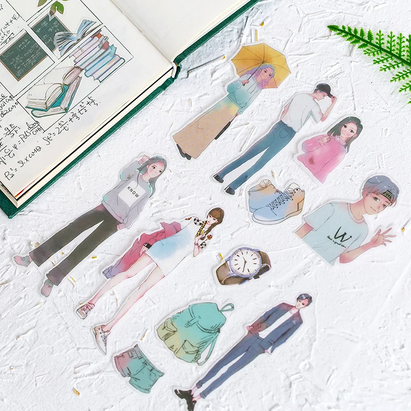 60 шт./лот новые идеи бумажные стикеры украшения Переводные картинки Сделай Сам