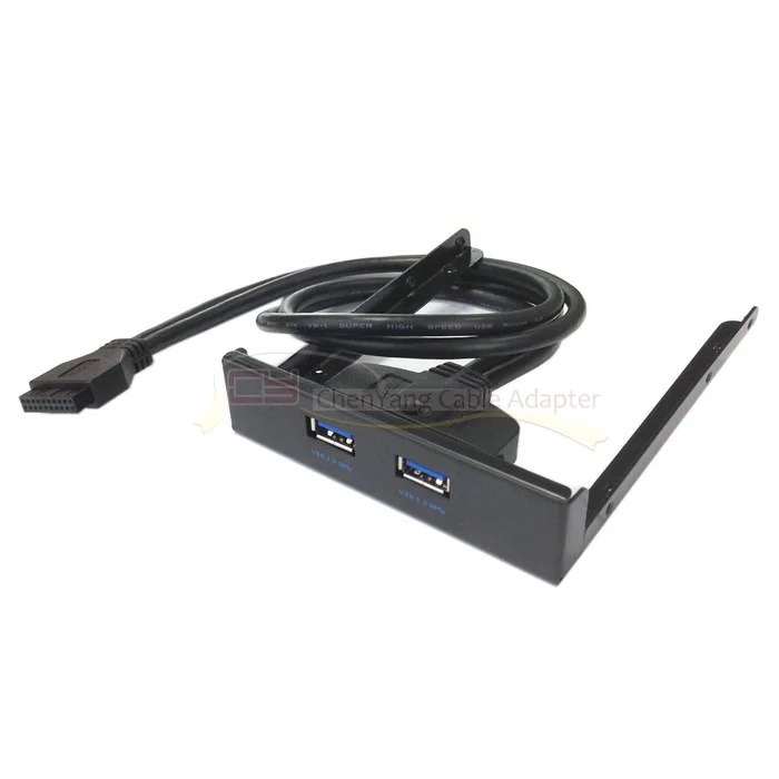 1 шт/50 см материнская плата 20 Pin к USB 3 0 два порта Передняя панель для 5 &quotдисковый