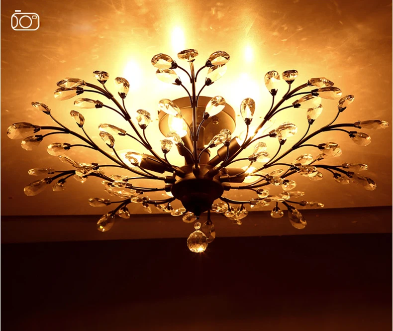 Светодио дный кристалл спальня потолочный светильник для детской спальни