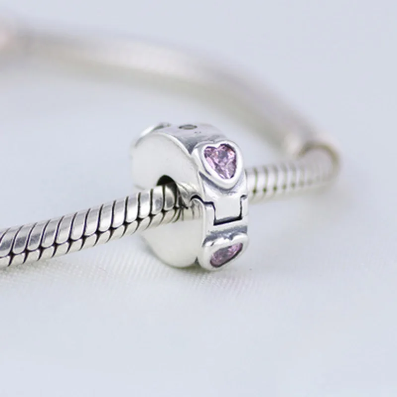 Бусины-зажимы для браслета из серебра 925 пробы | Украшения и аксессуары