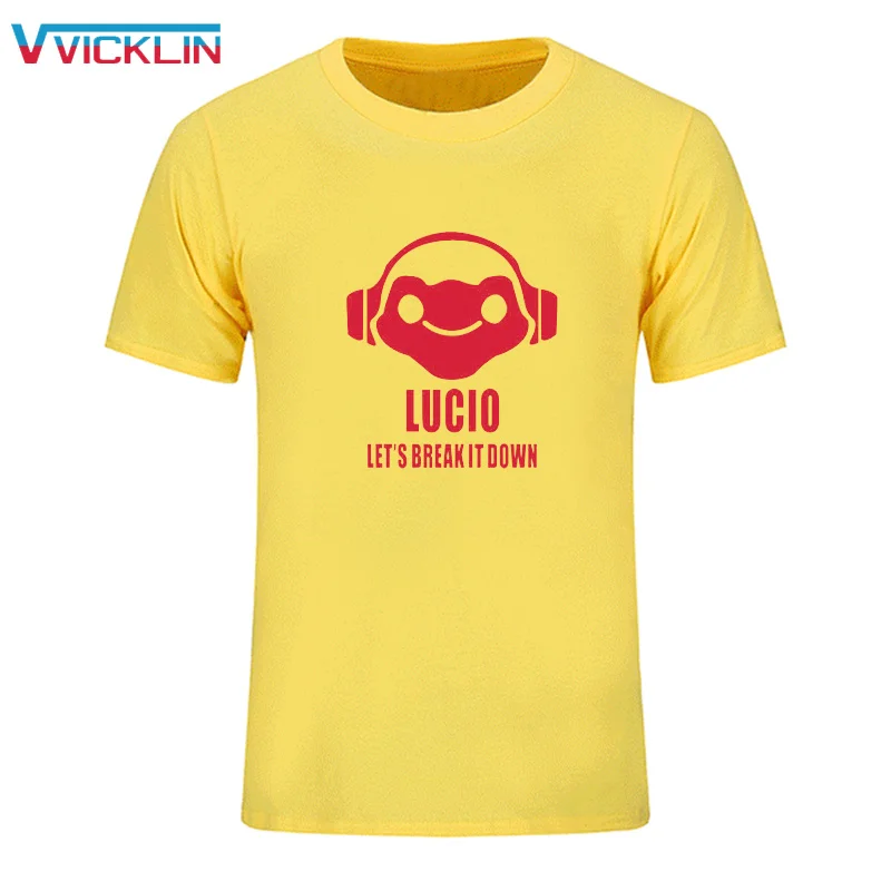Горячая игра смотреть над DJ LUCIO мастерство логотип priting Gane вентиляторы футболка