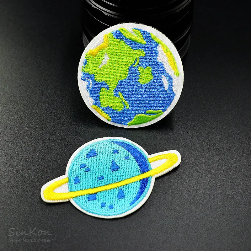 8 шт./лот нашивка с изображением космической ракеты земли Марса для одежды