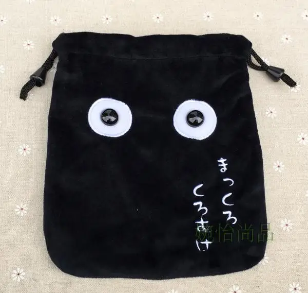 see chart IVYYE 1PCS Stitch Anpanman Cartoon Drawstring Bags Cute Plush storage handbags makeup bag Coin Bundle Pocket Purses NEW - Цвет: see chart