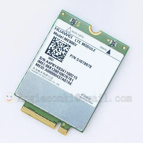 Разблокированный беспроводной модуль карты HUAWEI ME906V 4G NGFF M2M LTE/HSPA/WCDMA + FDD 3G CARE NET WWAN