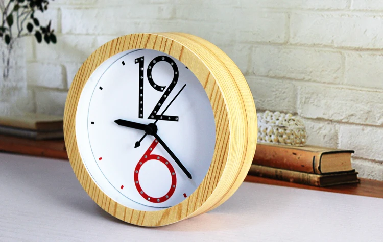 Моды творческие минималистский деревянный будильник краткие номера современный