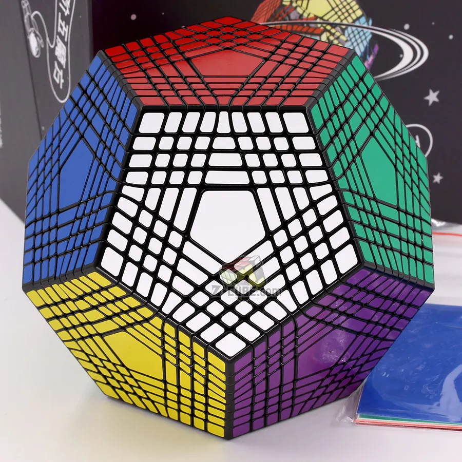 Megaminx 9x9 Black Волшебный куб-головоломка Shengshou SengSo megamin x Cube 2x2 3x3 4x4 5x5 6x6 7x7 8x8 9x9 dodecahedron megaminxeds обучающая игрушка - Цвет: Megaminx 9x9 Black