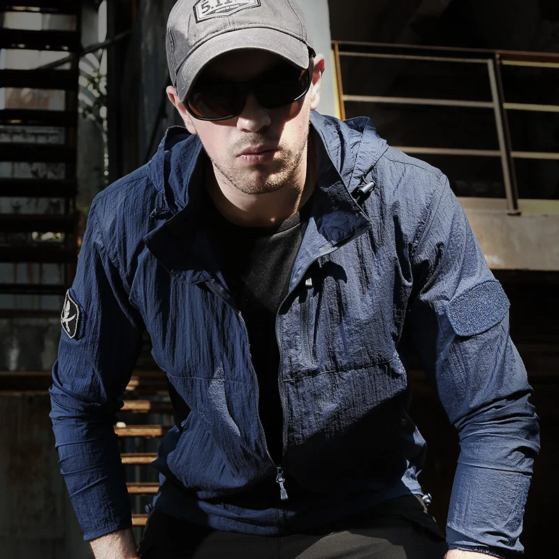 CQB Тонкая курта - ветровка тактическая летняя для рыбалки охоты и туризма.