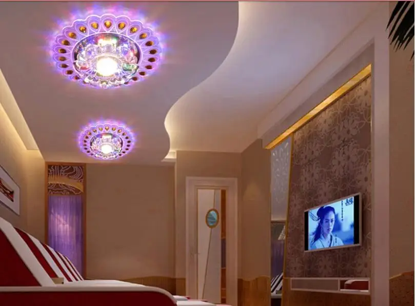 Colorpai 3 Вт Современные светодиодные потолочные лампы для спальни гостиной 220 в 230 240