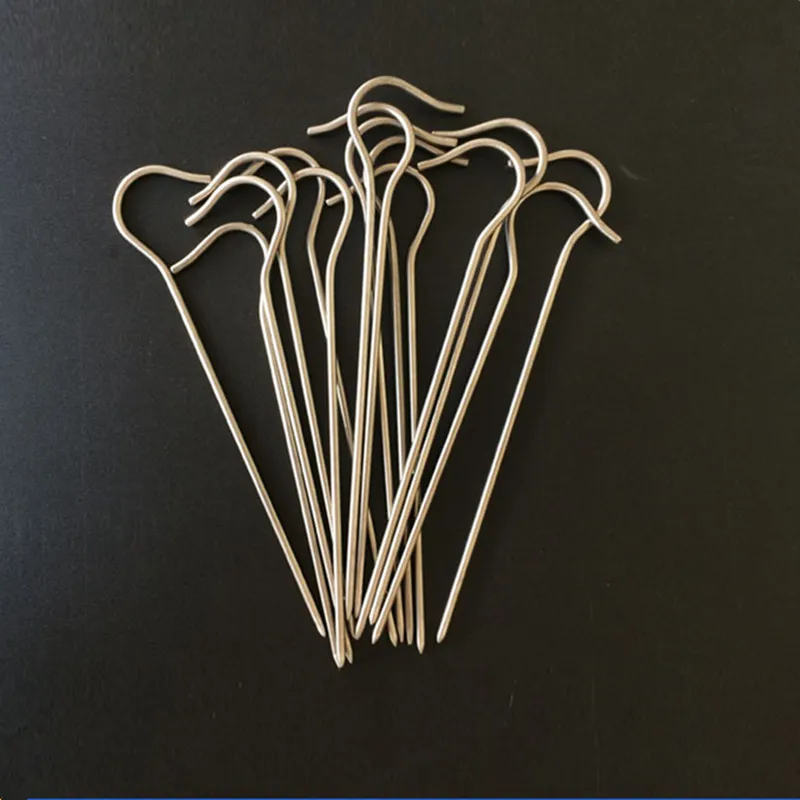 10 шт./лот тенты для кемпинга из титанового сплава прищепки ногтей пляжные